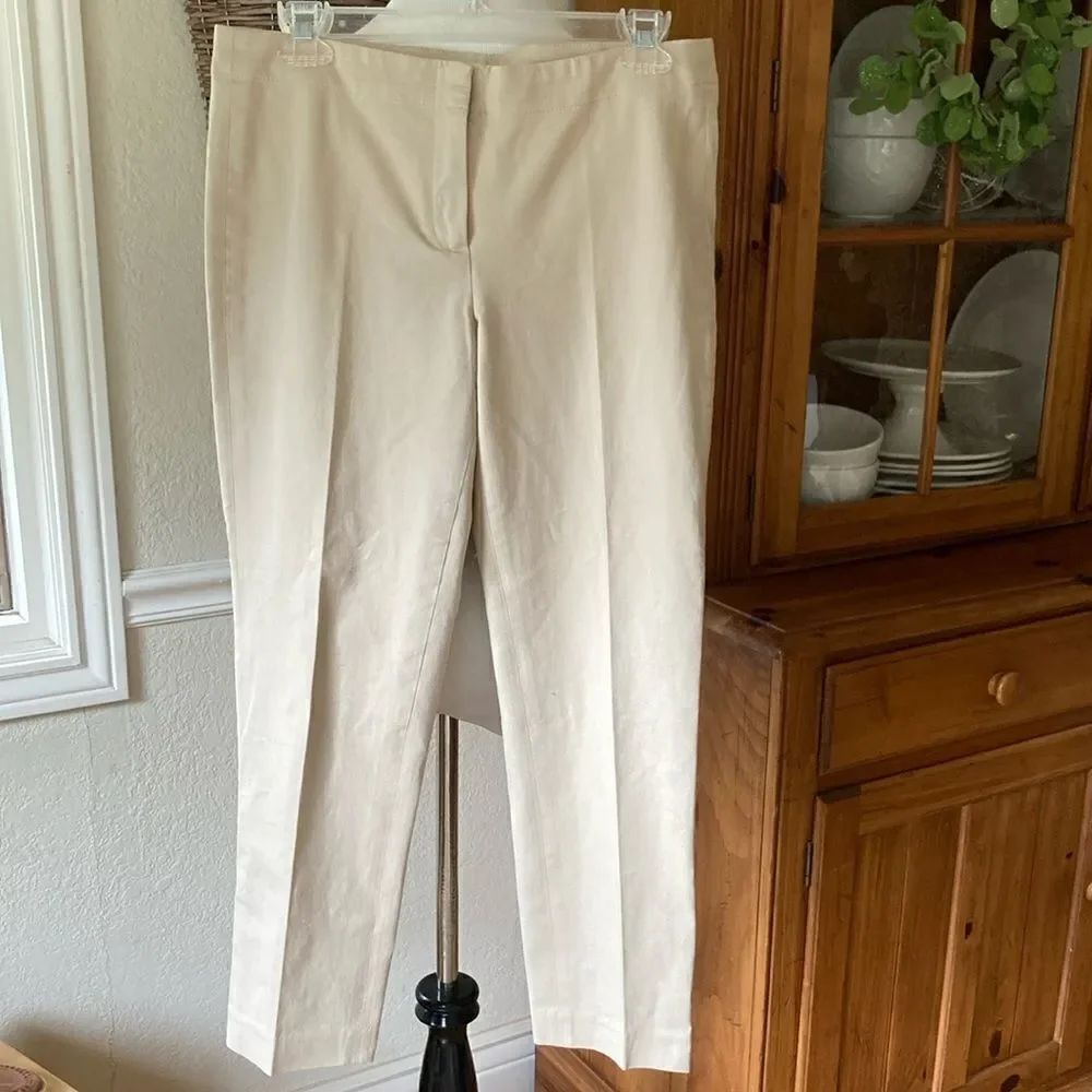 J Jill Cotton Blend Trousers Size 4